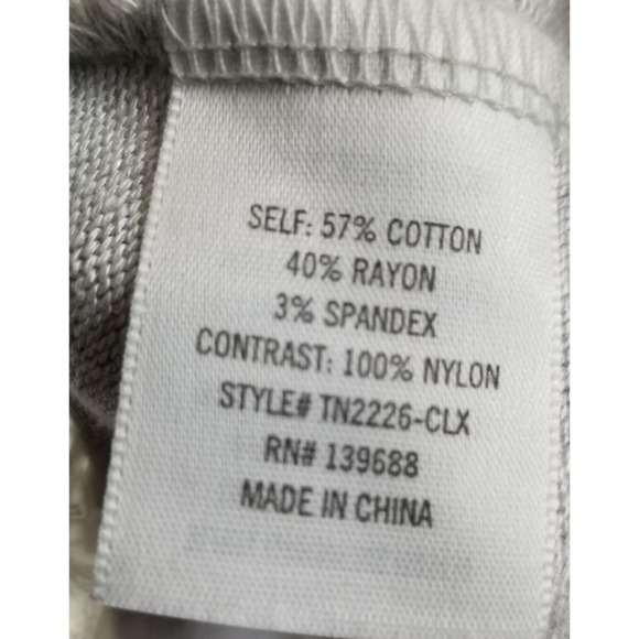 Alya Heather Gray Beautiful Lace Detail Lightweight Women's Sweater Top M - Picture 5 of 5